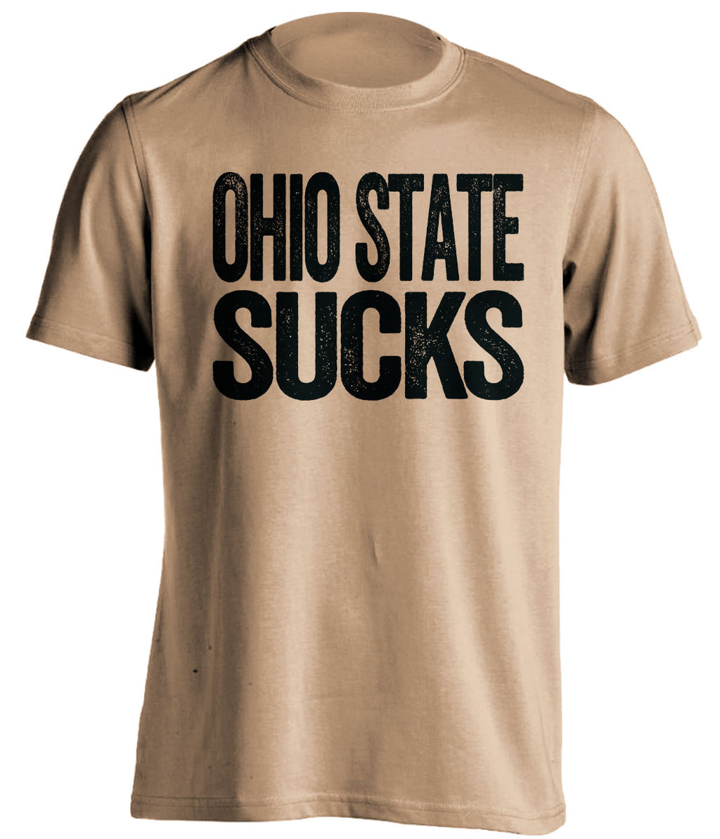 Ohio State Sucks Statement Tee – Old Gold Purdue Boilermakers Fan Shirt | Beef Shirts