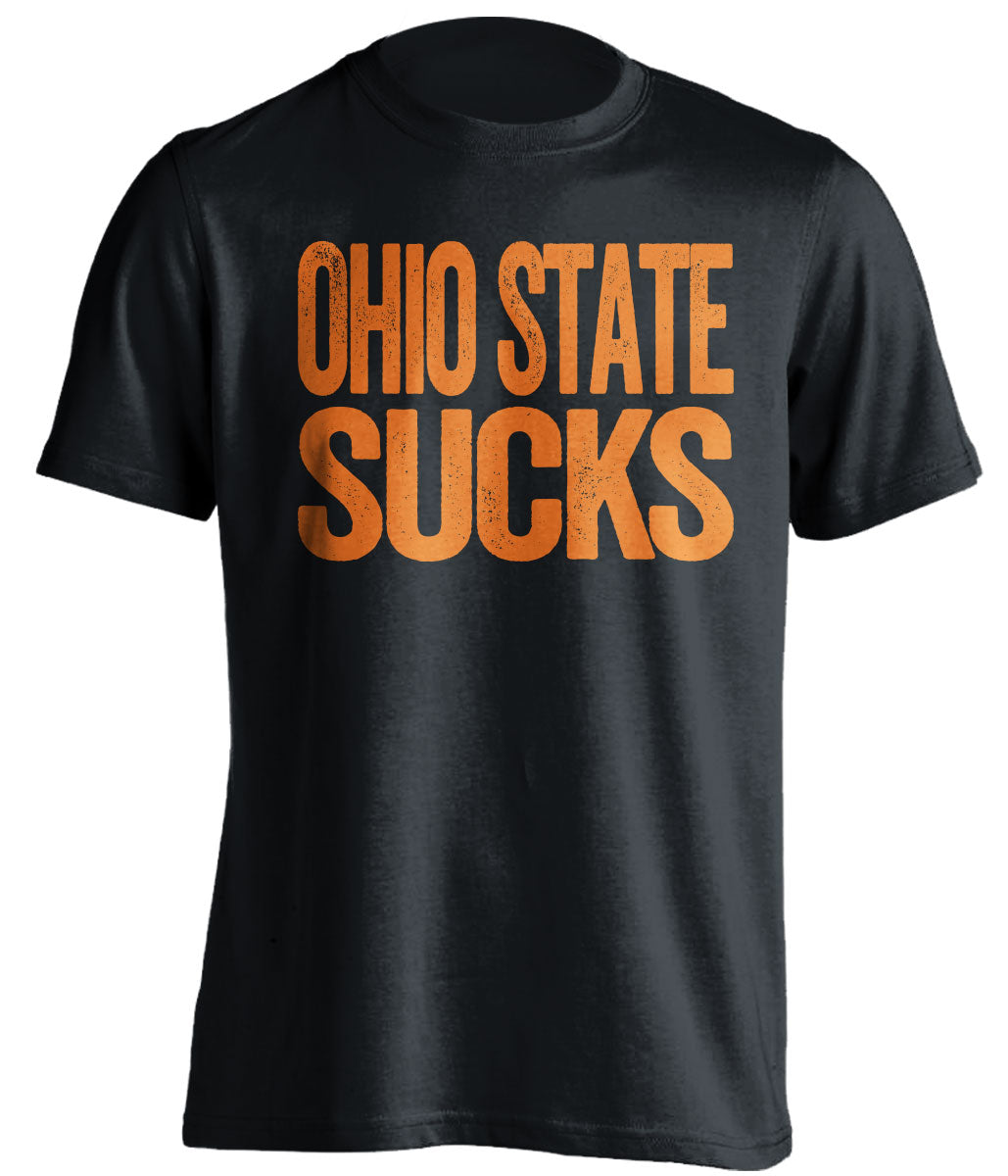 Ohio State Sucks Statement Tee – Black Illinois Fighting Illini Fan Shirt | Beef Shirts