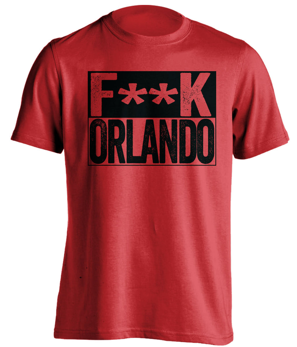 Fuck Orlando Magic Censored Haters Red Tee for a Miami Heat Fan Shirt by Beef Shirts