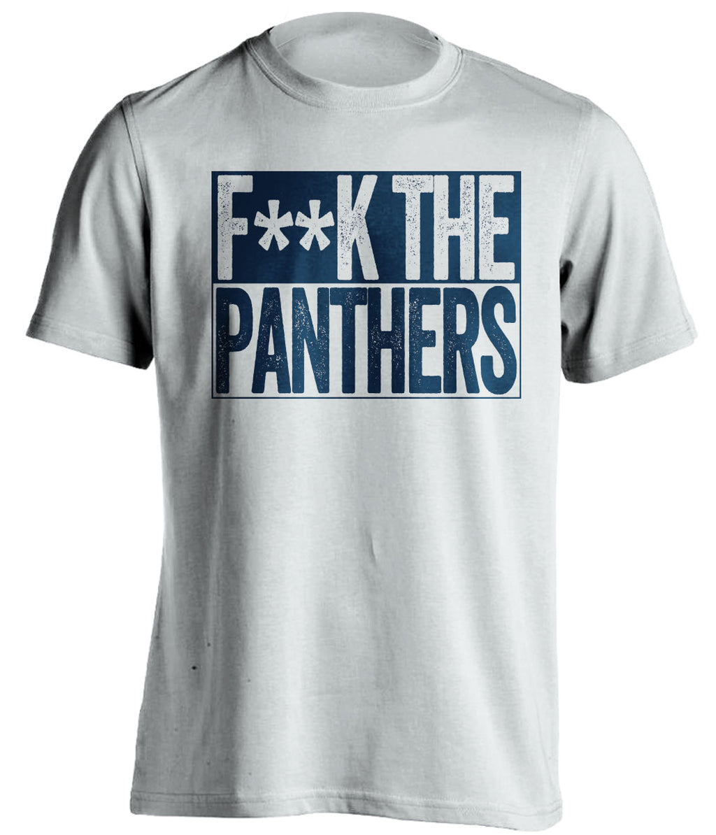 Fuck the Panthers Censored Haters White Tee for a Tampa Bay Lightning Fan Shirt by Beef Shirts