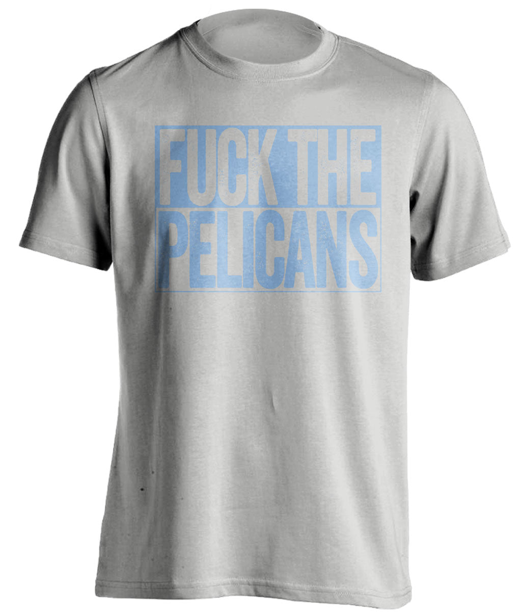 Fuck the Pelicans Uncensored Grey Haters Tee for Memphis Grizzlies Fans Shirt by Beef Shirts