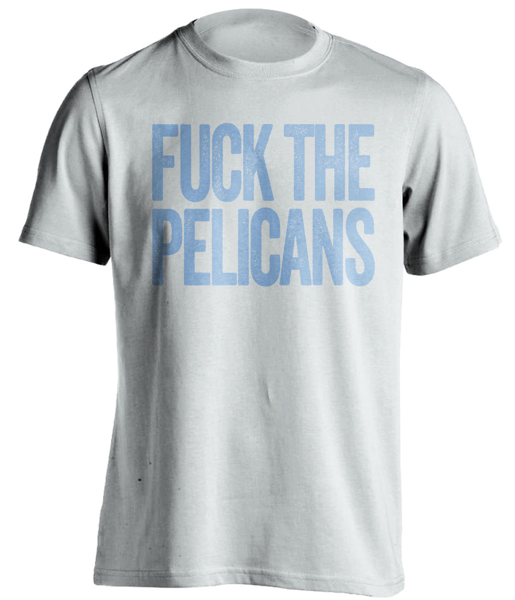 Fuck the Pelicans Uncensored White Statement Tee for Memphis Grizzlies Fans Shirt by Beef Shirts