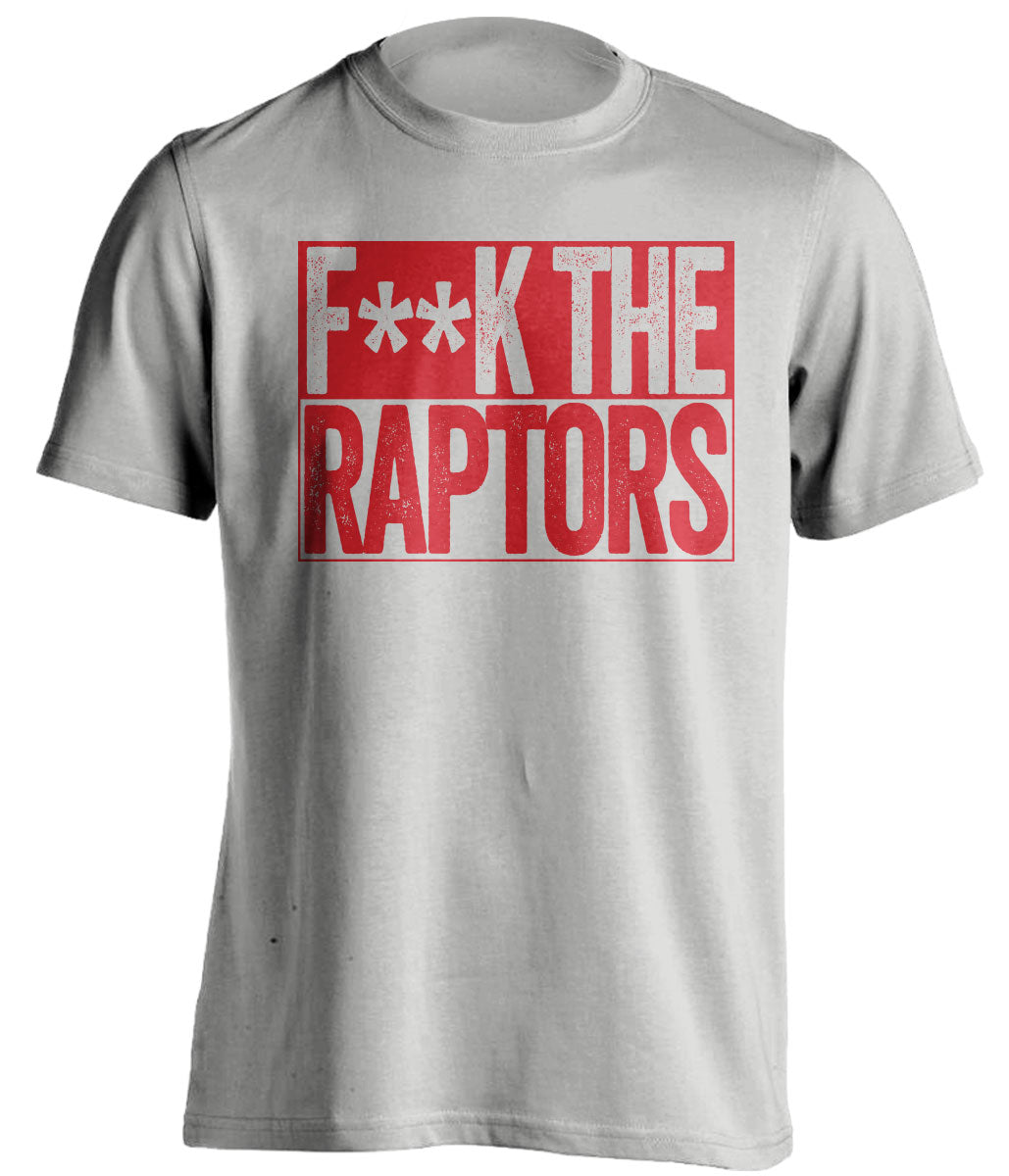 Fuck the Raptors Censored Grey Haters Tee for Washington Wizards Fans Shirt by Beef Shirts