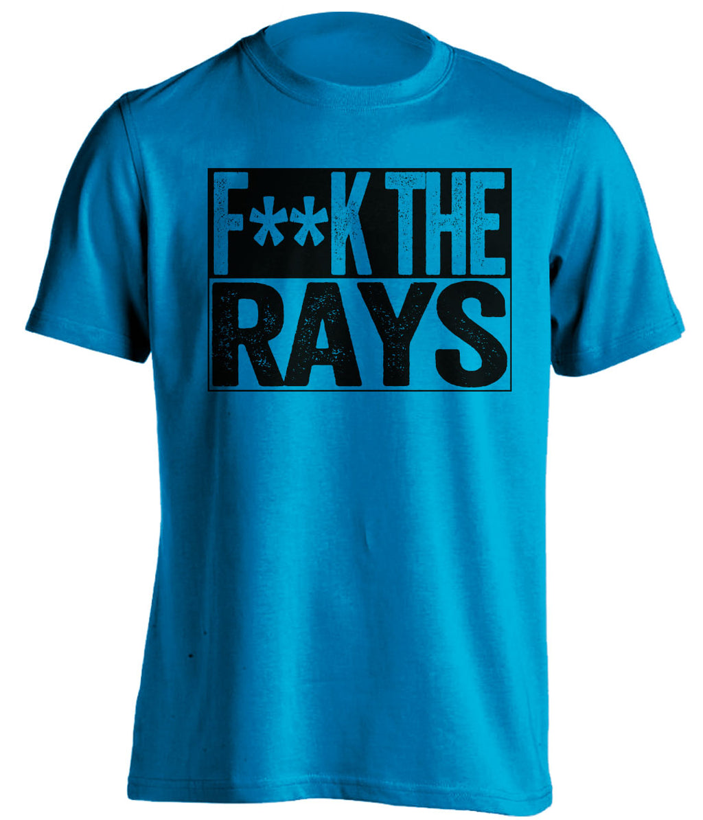 Fuck the Rays Censored Blue Box Logo Shirt for Miami Marlins Fans by Beef Shirts