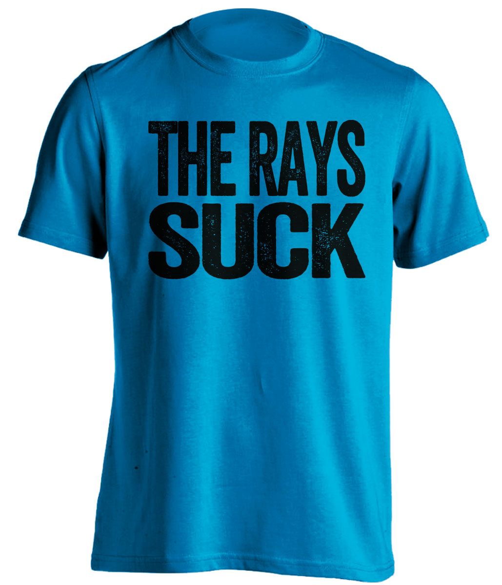 The Rays Suck Blue Statement Tee for Miami Marlins Fans Haters Shirt by Beef Shirts