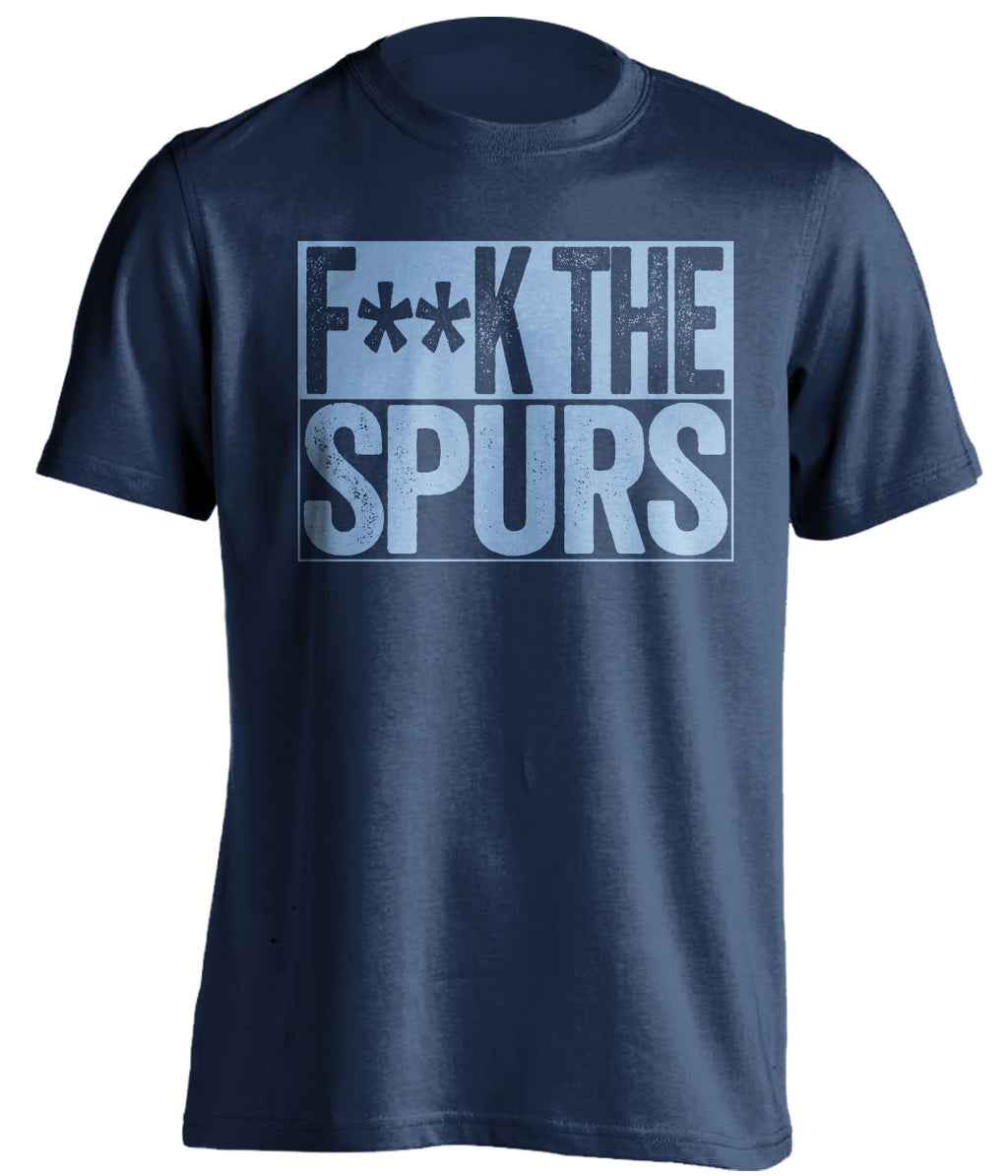 Fuck the Spurs Censored Navy Haters Tee for Memphis Grizzlies Fans Shirt by Beef Shirts