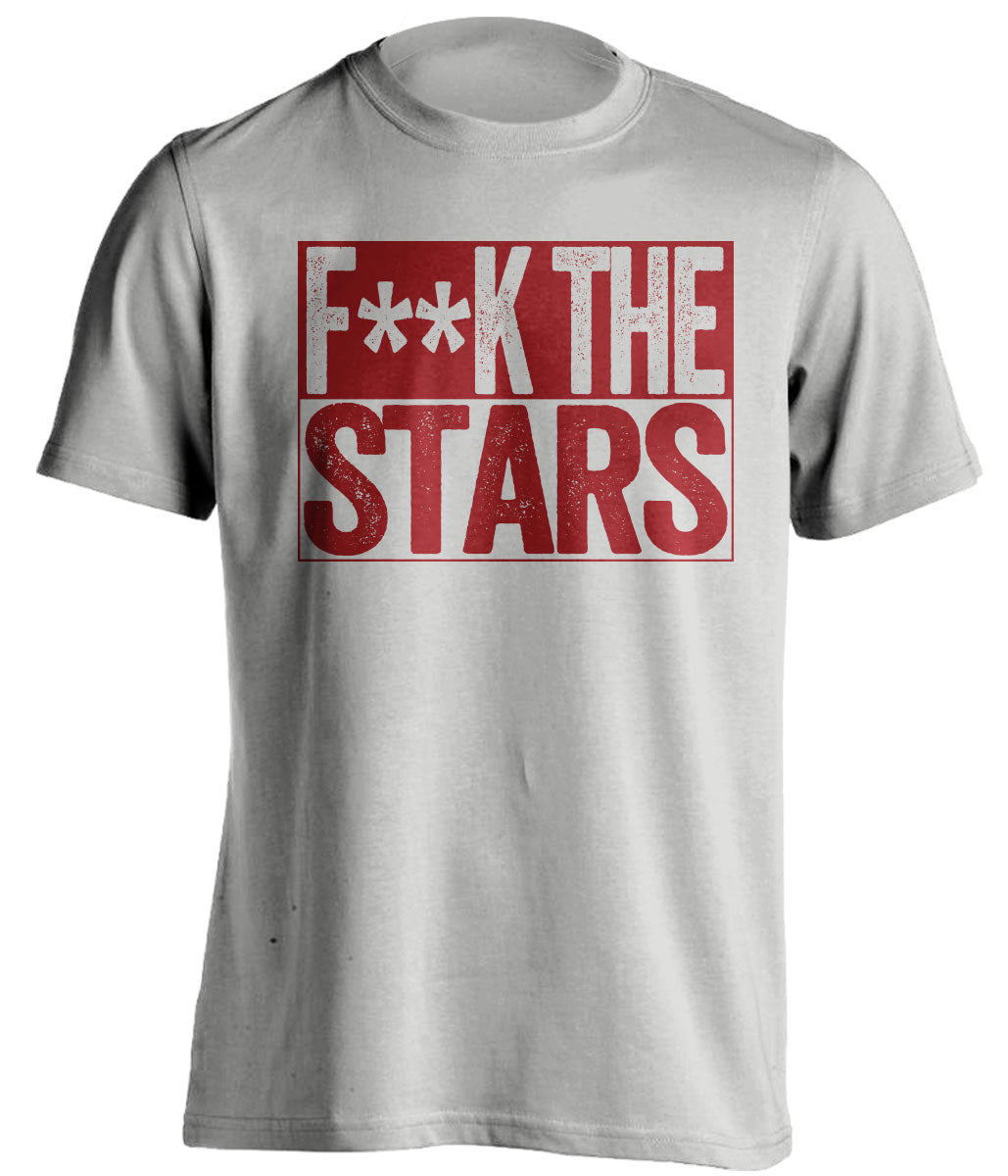 Fuck the Stars censored Haters grey Tee for a Colorado Avalanche Fan Shirt by Beef Shirts
