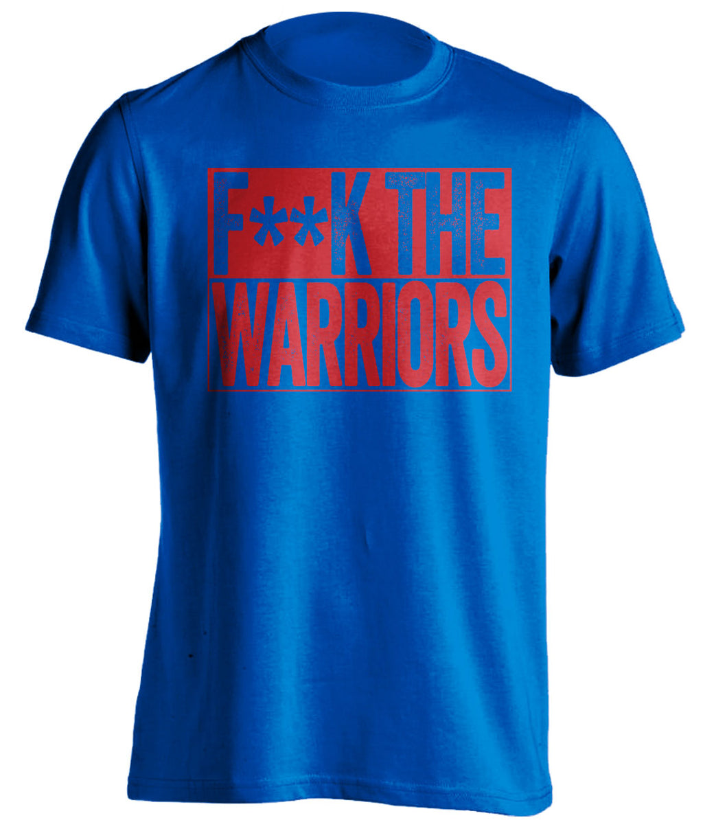 Fuck the Warriors Censored Blue Haters Tee for LA Clippers Fans Shirt by Beef Shirts