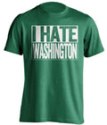 I Hate Washington Green Box Logo Shirt for Philadelphia Eagles Fans Gameday Haters Tee by Beef Shirts