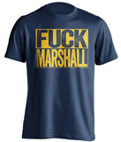 fuck marshall herd uncensored blue shirt for wvu west virginia mountaineers fan rivalry game