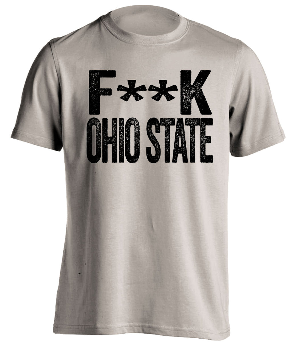 Fuck Ohio State censored Haters tan statement tee for a Purdue Boilermakers Fan Shirt by Beef Shirts