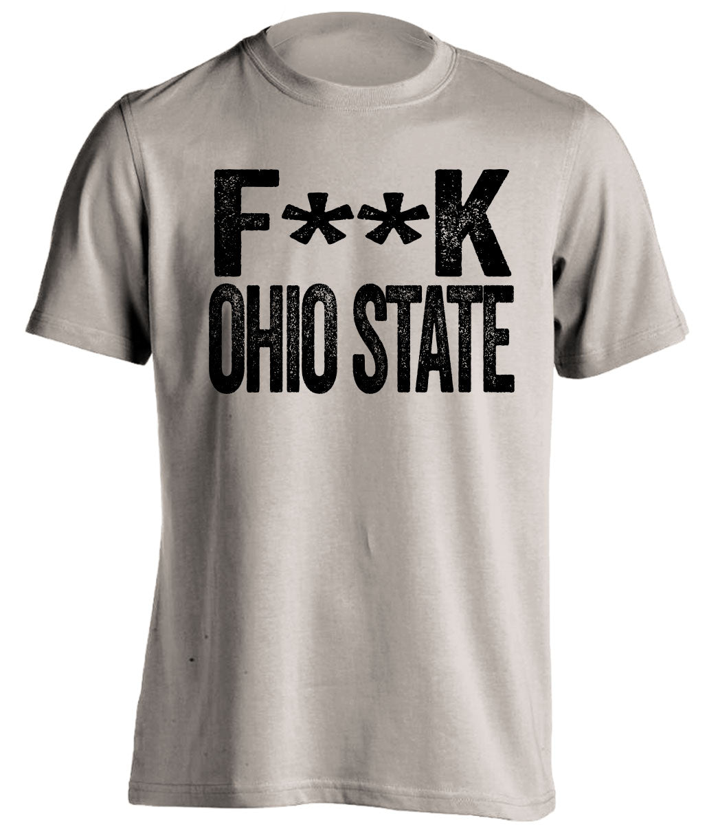 Fuck Ohio State censored Haters tan statement tee for a Purdue Boilermakers Fan Shirt by Beef Shirts