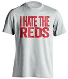 i hate the reds cleveland indians guardians fan white tshirt