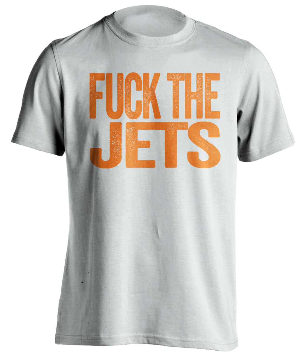 FUCK THE JETS - Miami Dolphins Fan T-Shirt - Text Design - Beef Shirts