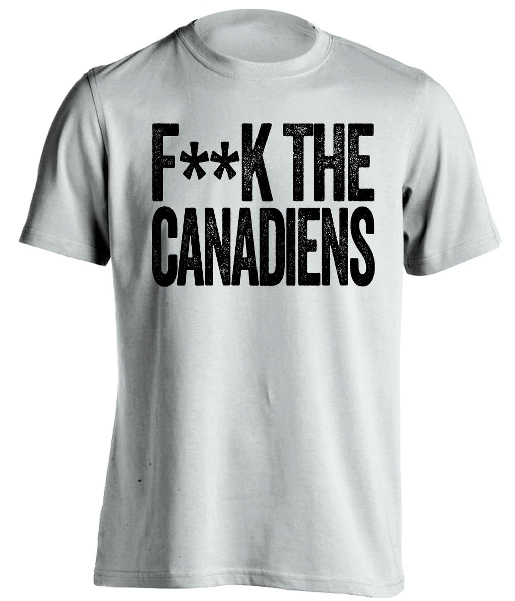 Fuck the Canadiens censored Haters white statement tee for a Boston Bruins Fan Shirt by Beef Shirts