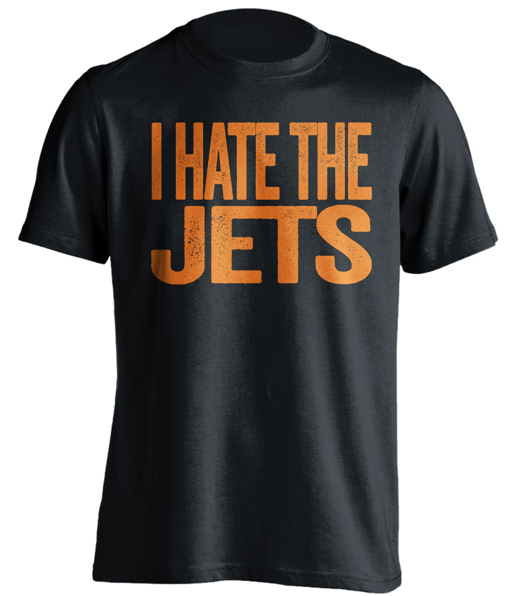 i hate the jets miami dolphins fan black tshirt