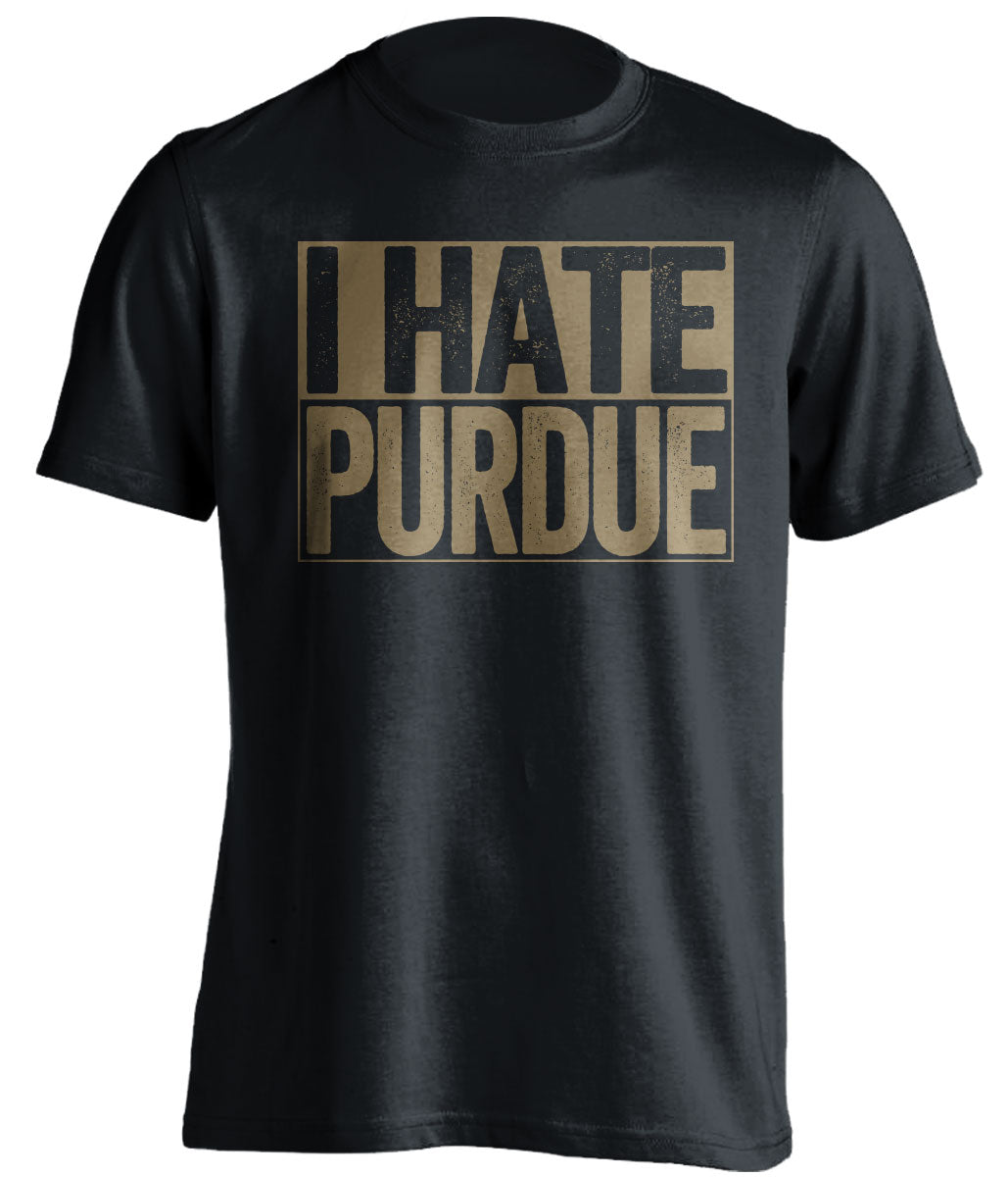 i hate purdue notre dame irish fan black shirt