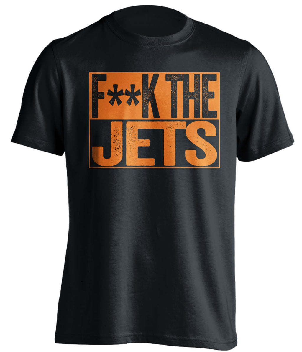FUCK THE JETS - Miami Dolphins Fan T-Shirt - Box Design - Beef Shirts