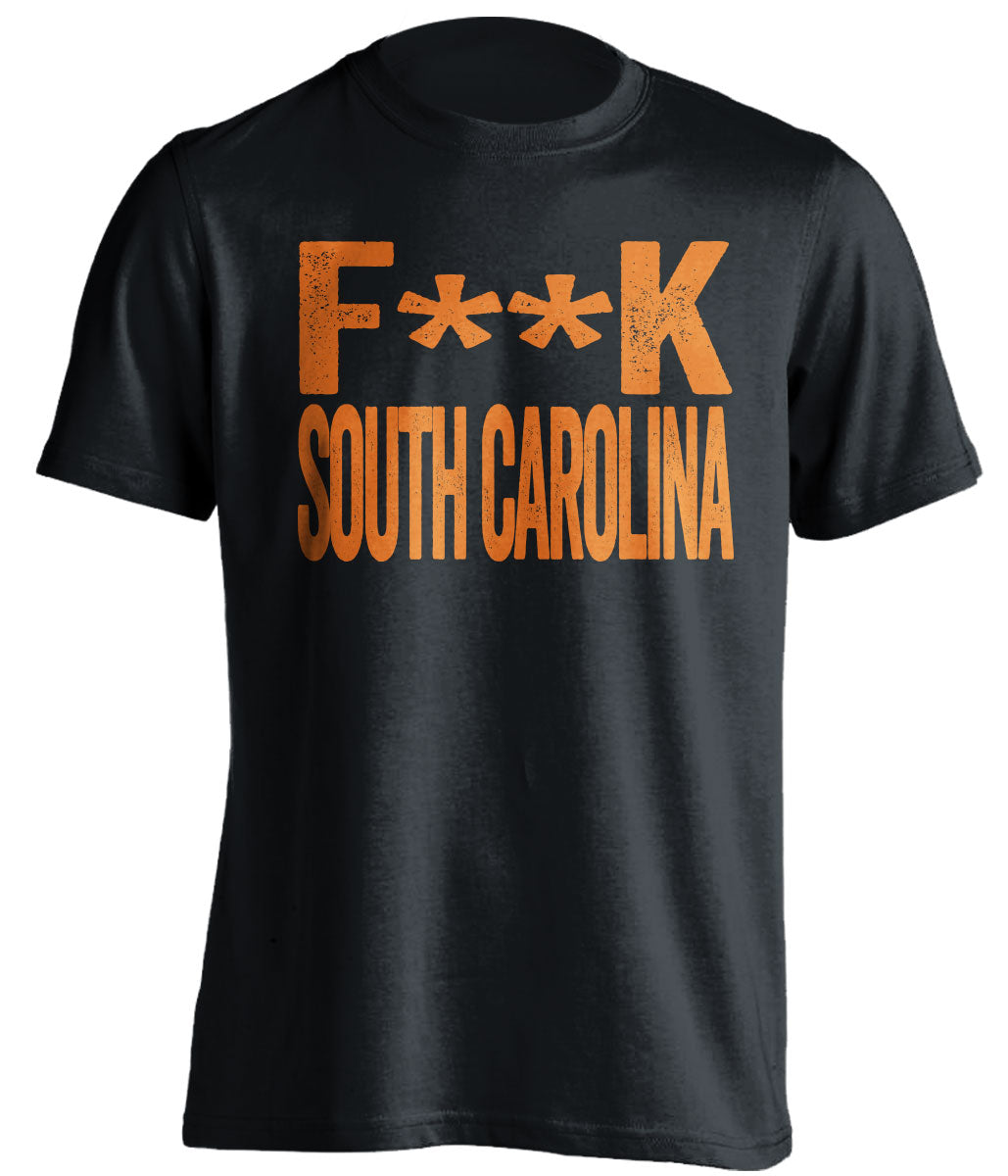 fuck south carolina censored black tshirt for clemson tigers fans haters gameday tee