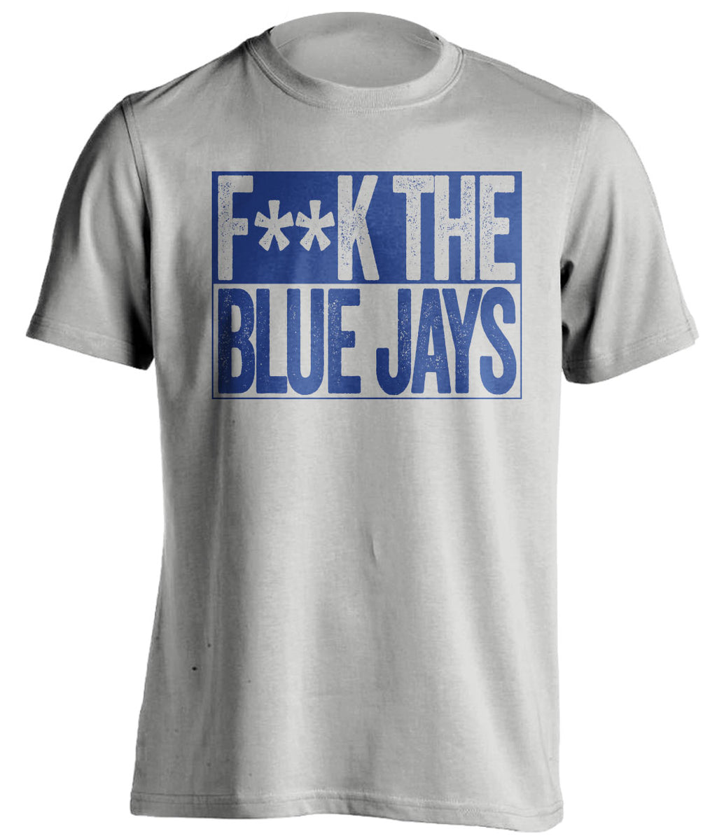 fuck the blue jays texas rangers fan grey shirt censored