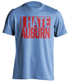 I Hate Auburn - Ole Miss Rebels Fan T-Shirt - Box Design
