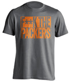 fuck the packers censored grey shirt chicago bears haters tee