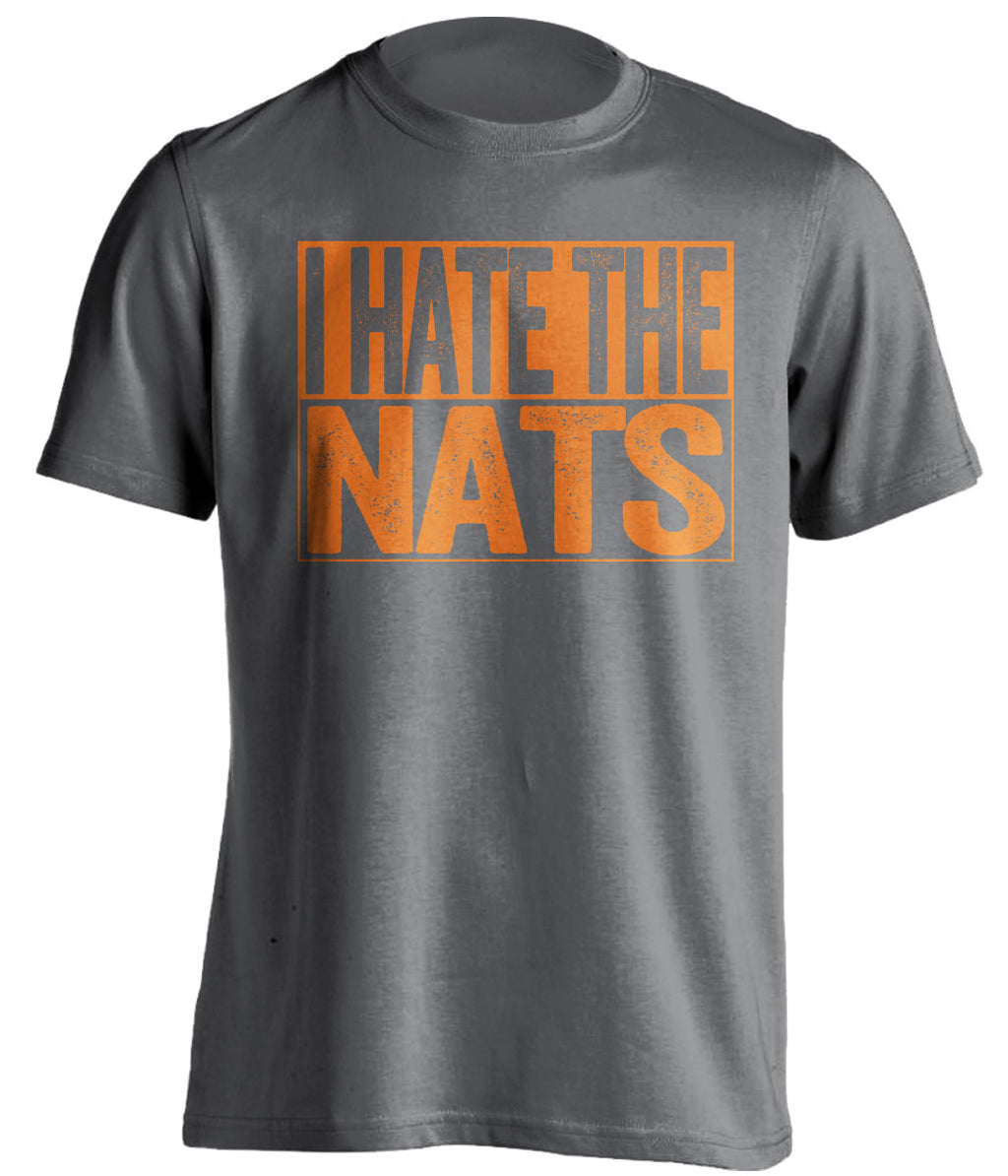 I Hate the Nats grey haters tee for New York Mets Fans by Beef Shirts