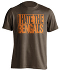 i hate the bengals brown shirt for cleveland browns fans haters tee