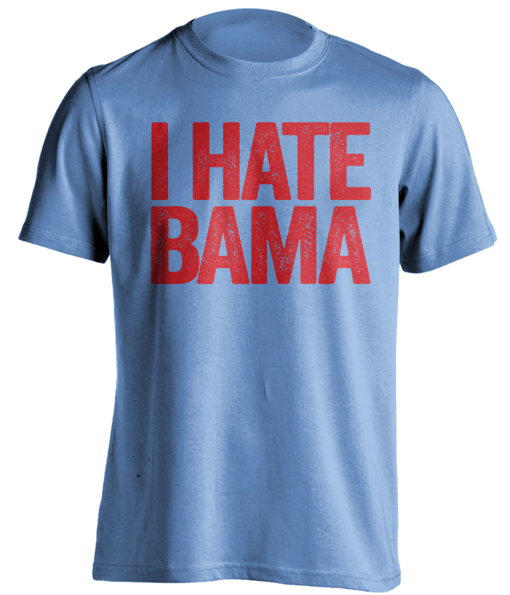 i hate bama ole miss rebels rebs blue tshirt