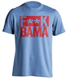 FUCK BAMA - Ole Miss Rebels Fan T-Shirt - Box Design - Beef Shirts