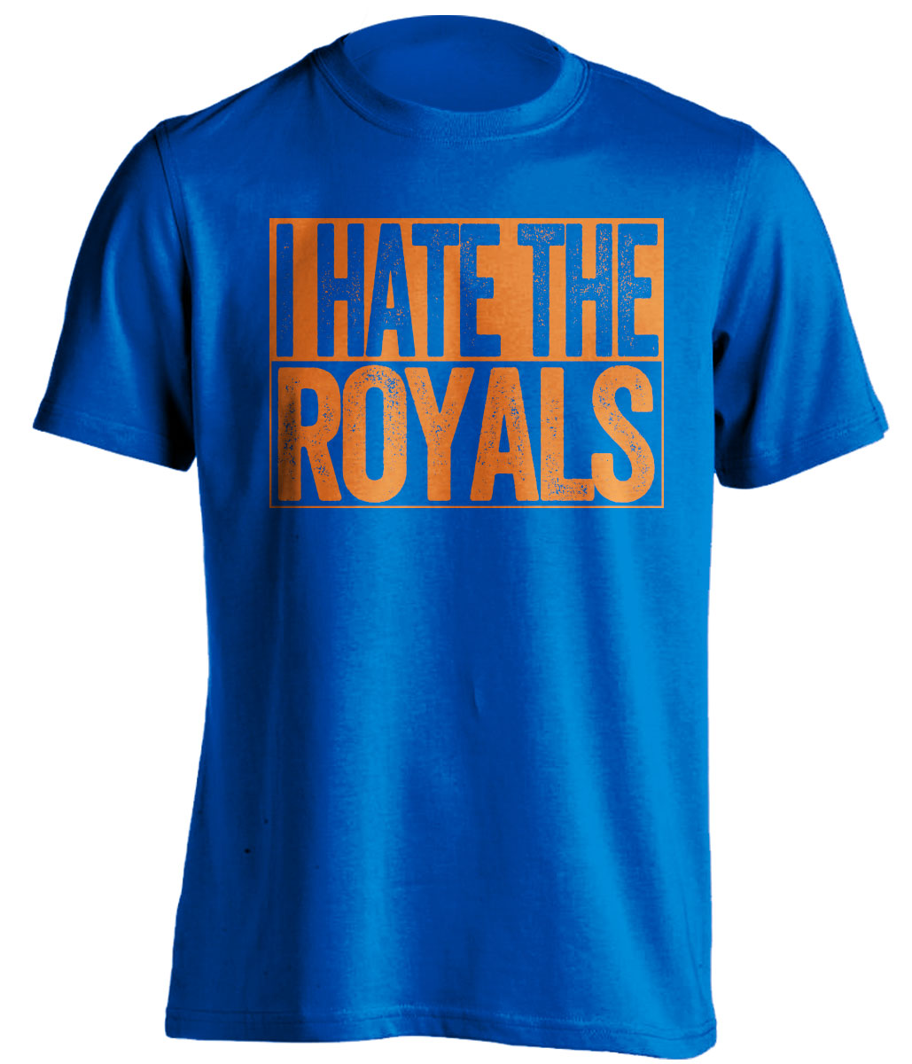 I Hate the Royals blue haters tee for New York Mets Fans by Beef Shirts