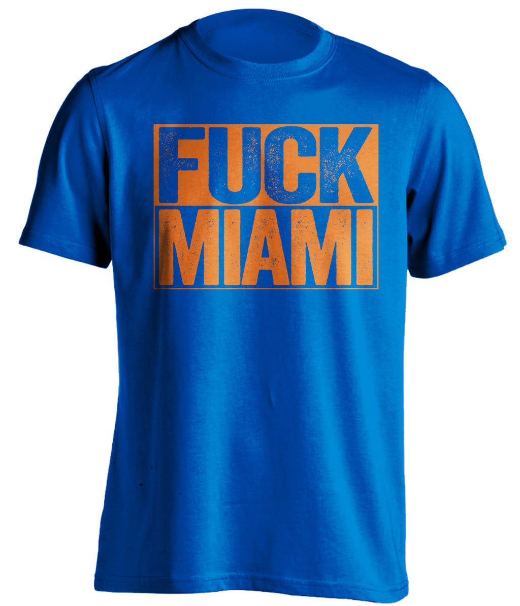 fuck miami uncensored blue shirt for gators fans