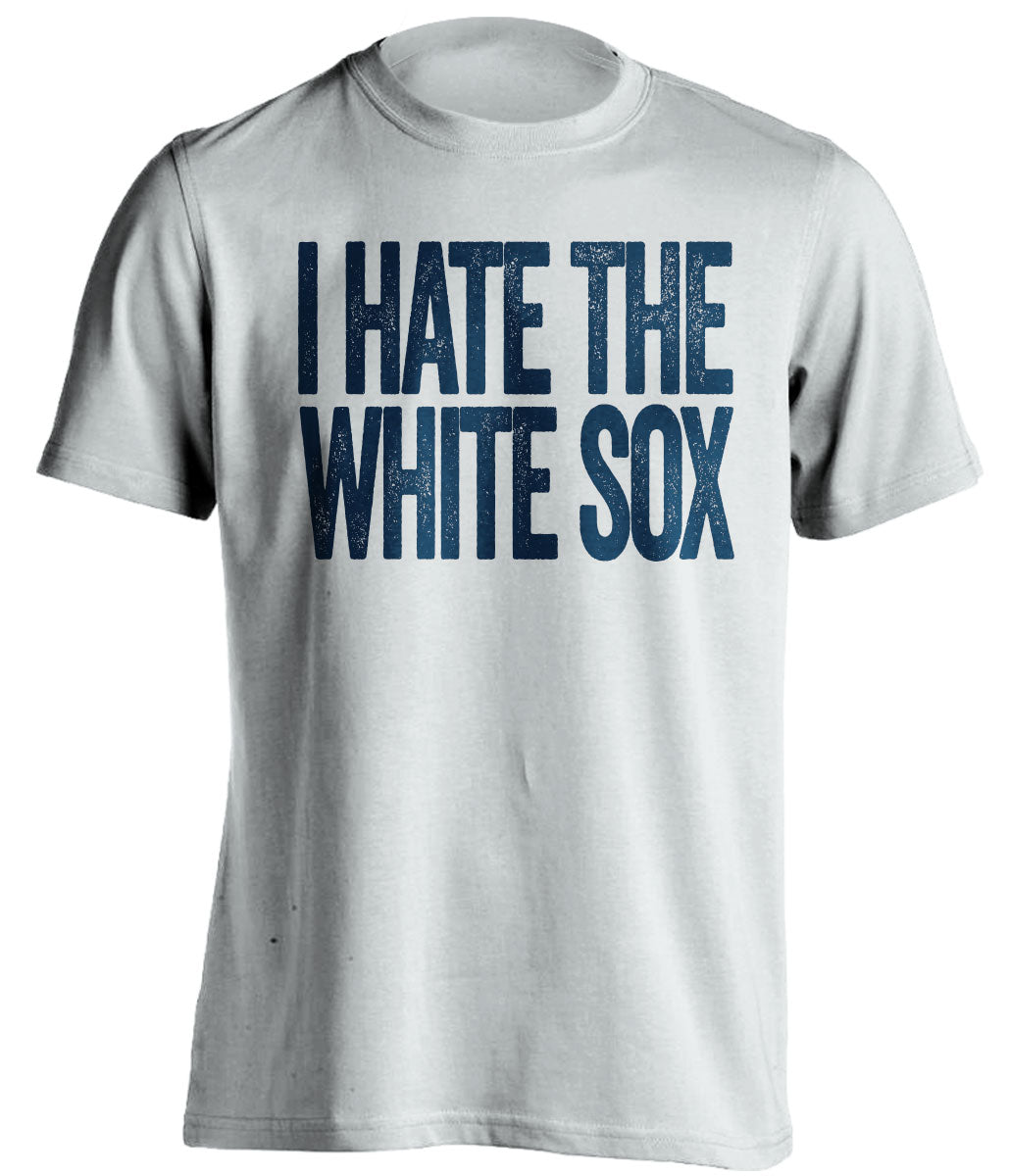 i hate the white sox detroit tigers fan grey shirt