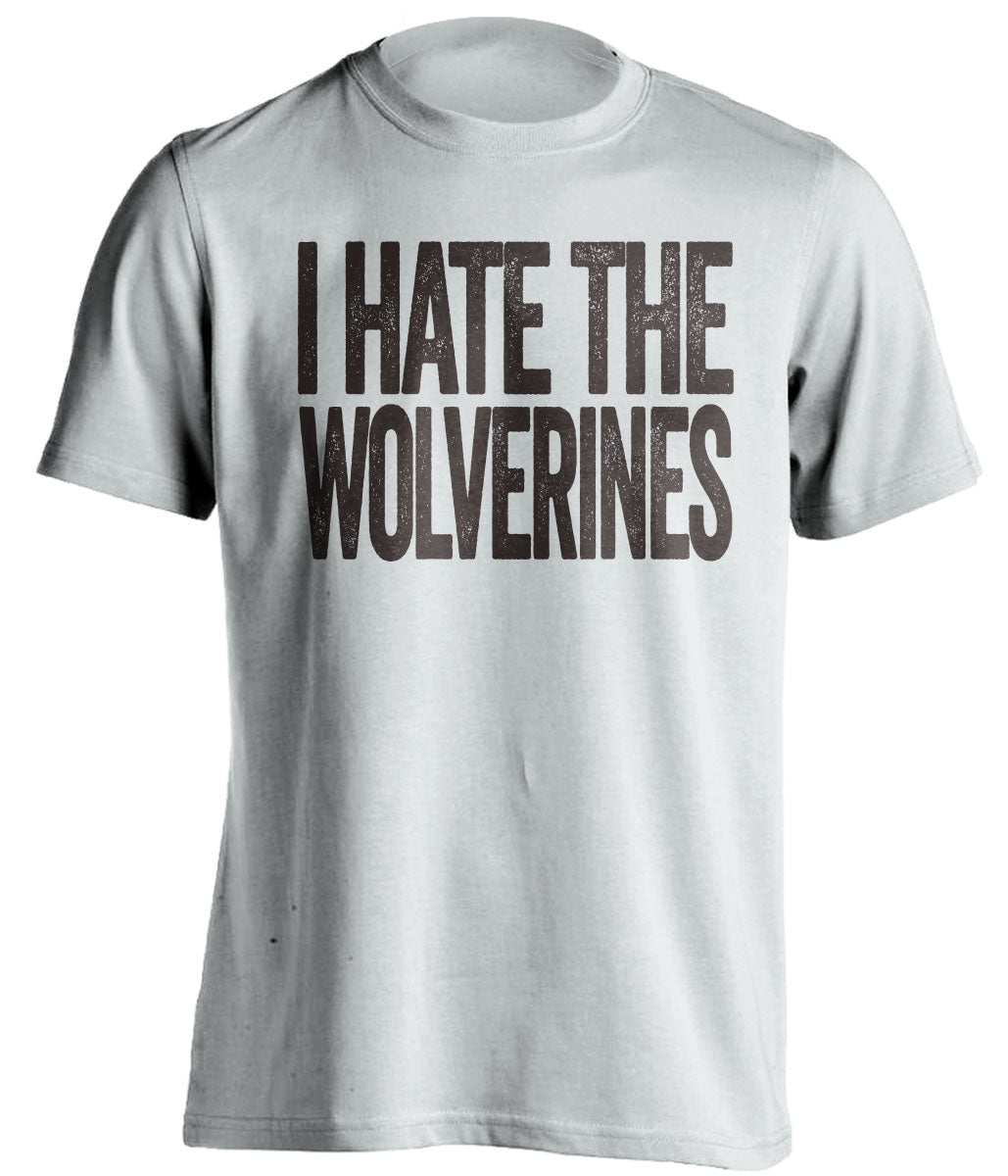 i hate the wolverines white tshirt for wmu broncos fans gameday haters tee shirt