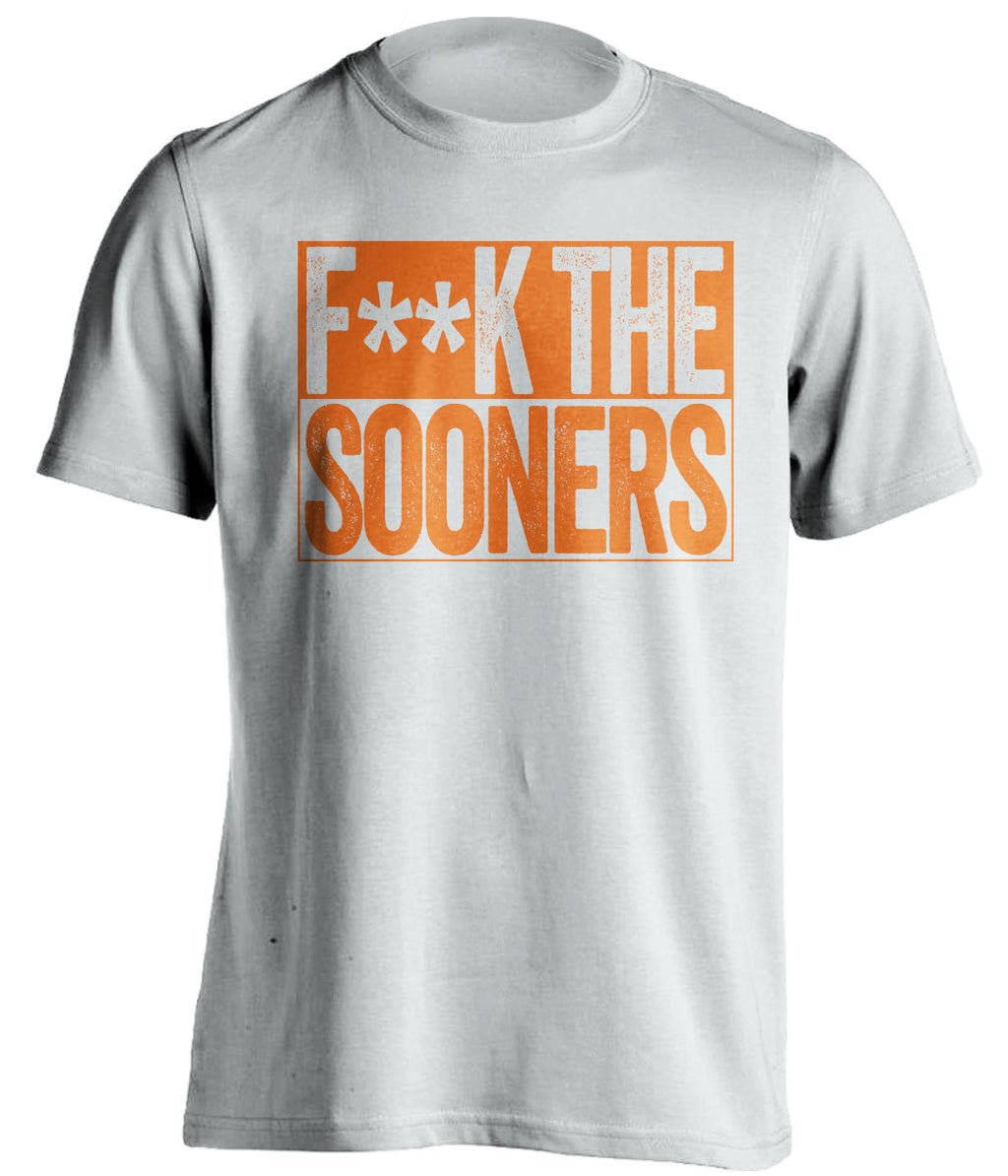 Fuck the Sooners censored white Shirt for Oklahoma State Cowboys Fans Shirt by Beef Shirts