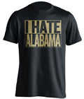 i hate alabama black shirt for vanderbilt commodores fans