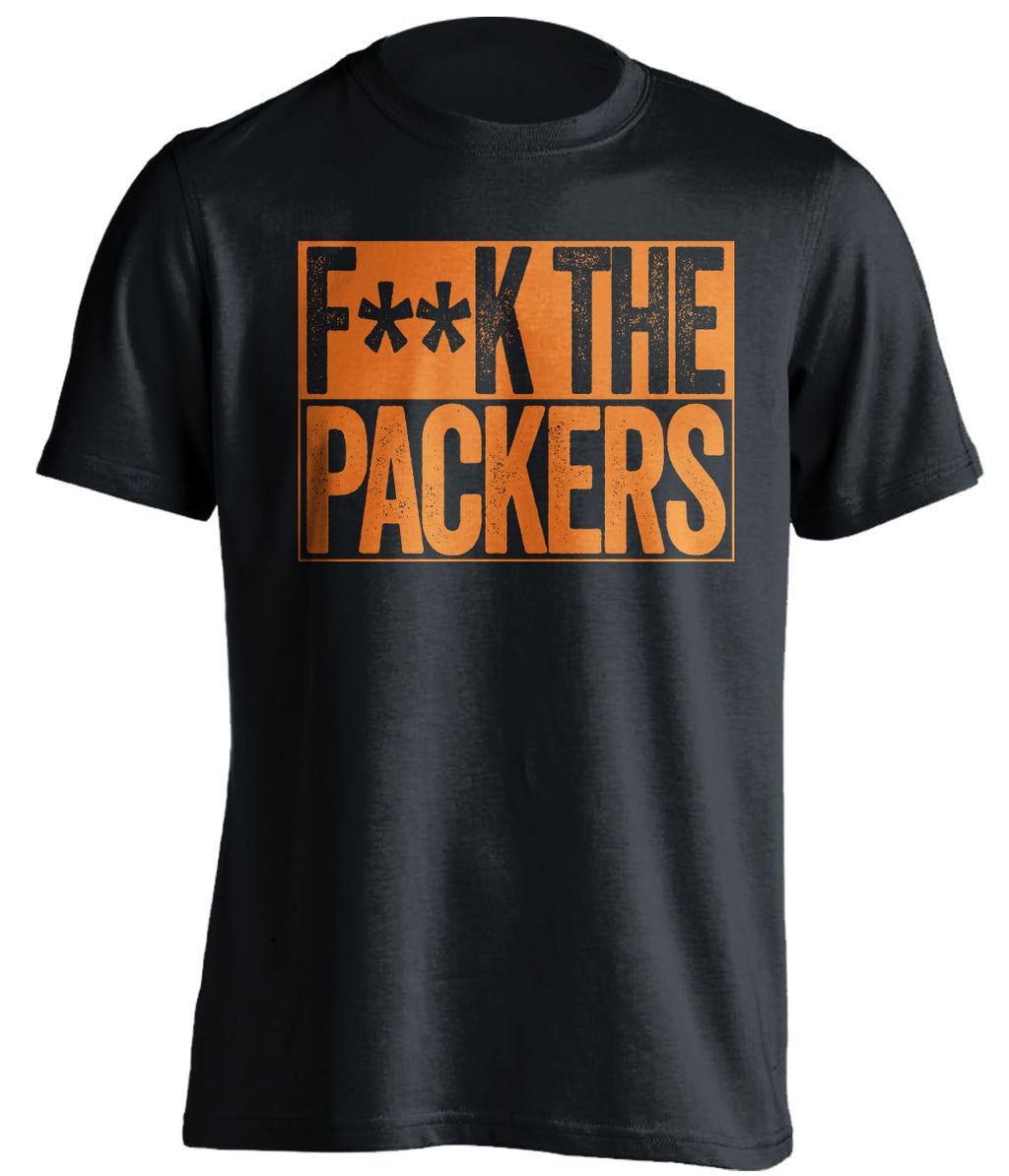 fuck the packers censored black shirt chicago bears haters tee