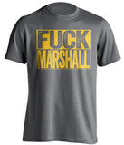 fuck marshall herd uncensored grey shirt for wvu west virginia mountaineers fan rivalry game