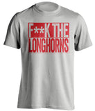 fuck the longhorns texas tech red raiders fan censored grey shirt