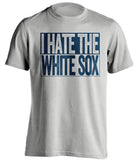 i hate the white sox detroit tigers fan grey shirt