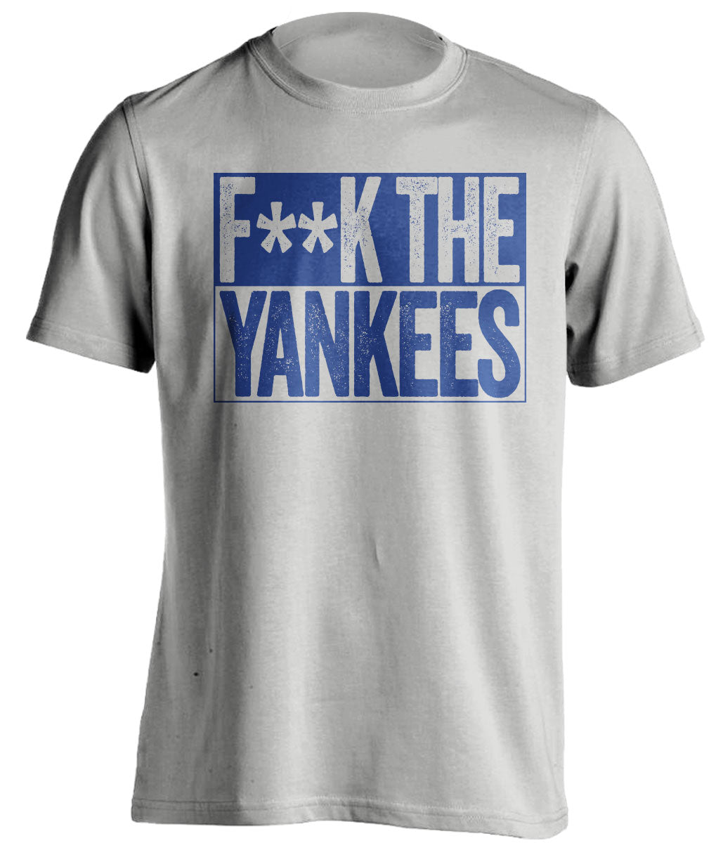 FUCK THE YANKEES - Toronto Blue Jays Fan T-Shirt - Box Design - Beef Shirts