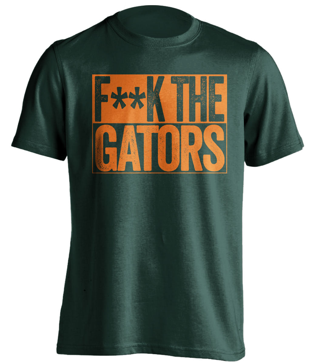 Fuck the Gators Shirt - Miami Hurricanes vs Florida Rivalry Box Logo Tee