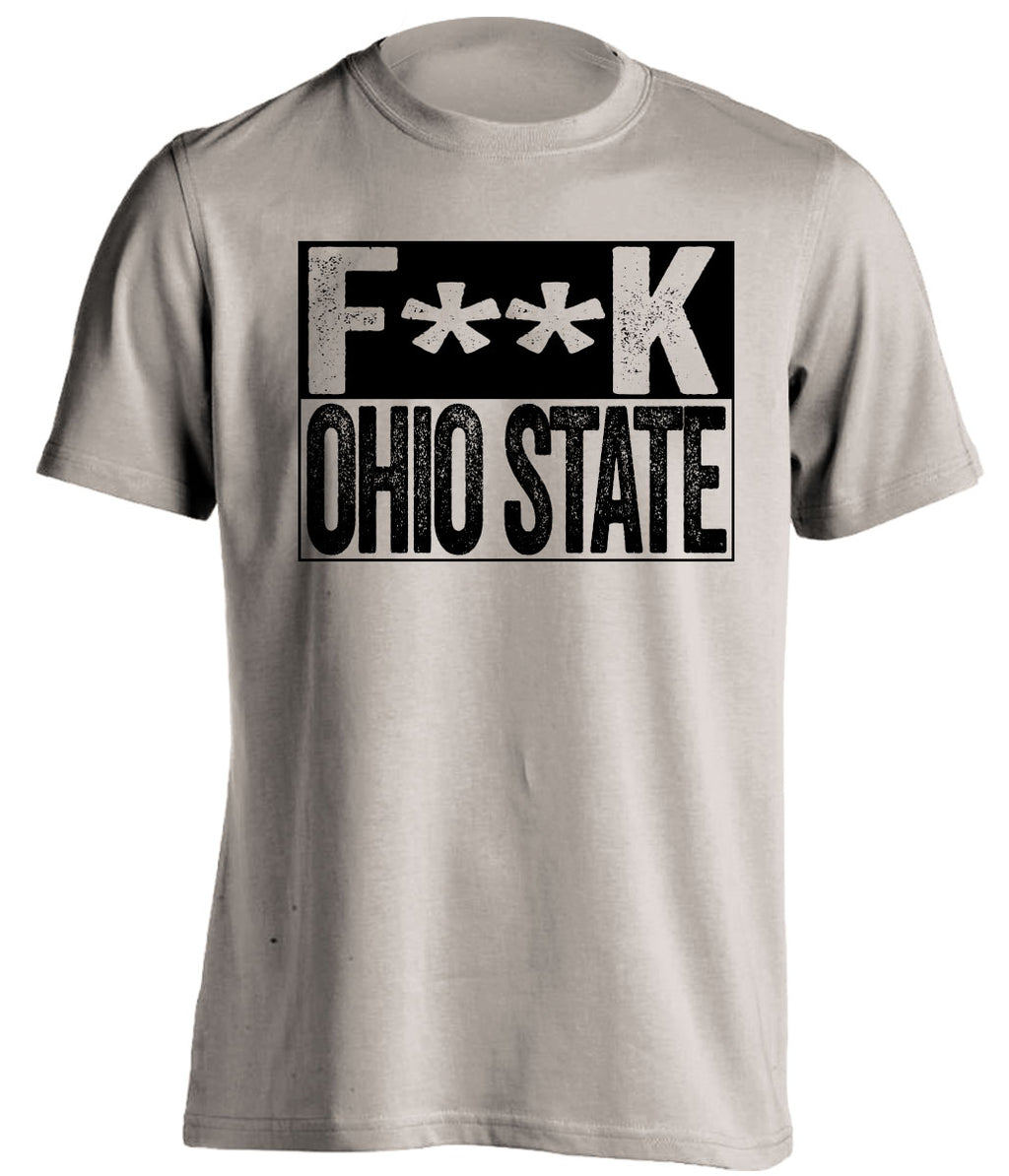 Fuck Ohio State censored tan Haters Tee for a Purdue Boilermakers Fan Shirt by Beef Shirts