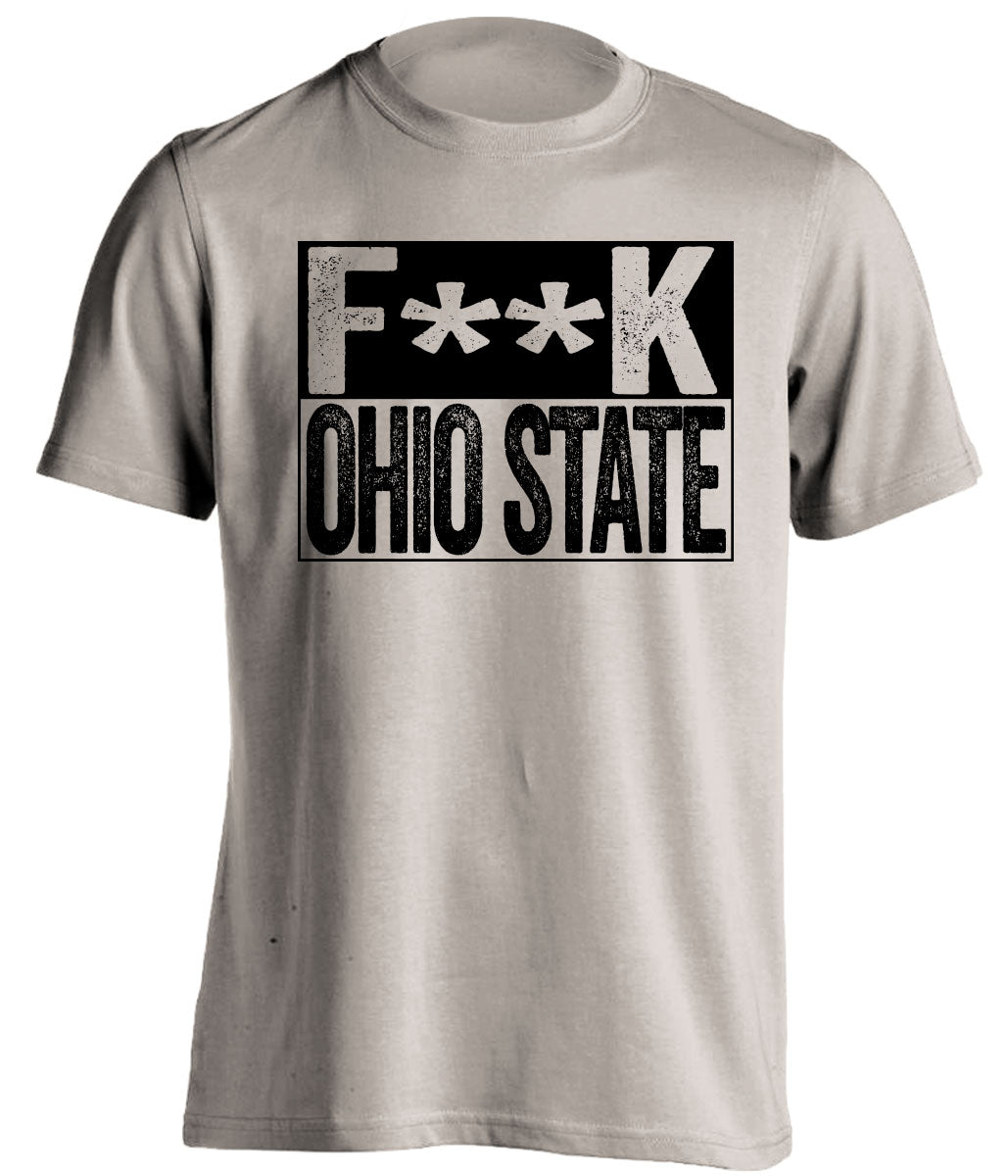 Fuck Ohio State censored tan Haters Tee for a Purdue Boilermakers Fan Shirt by Beef Shirts