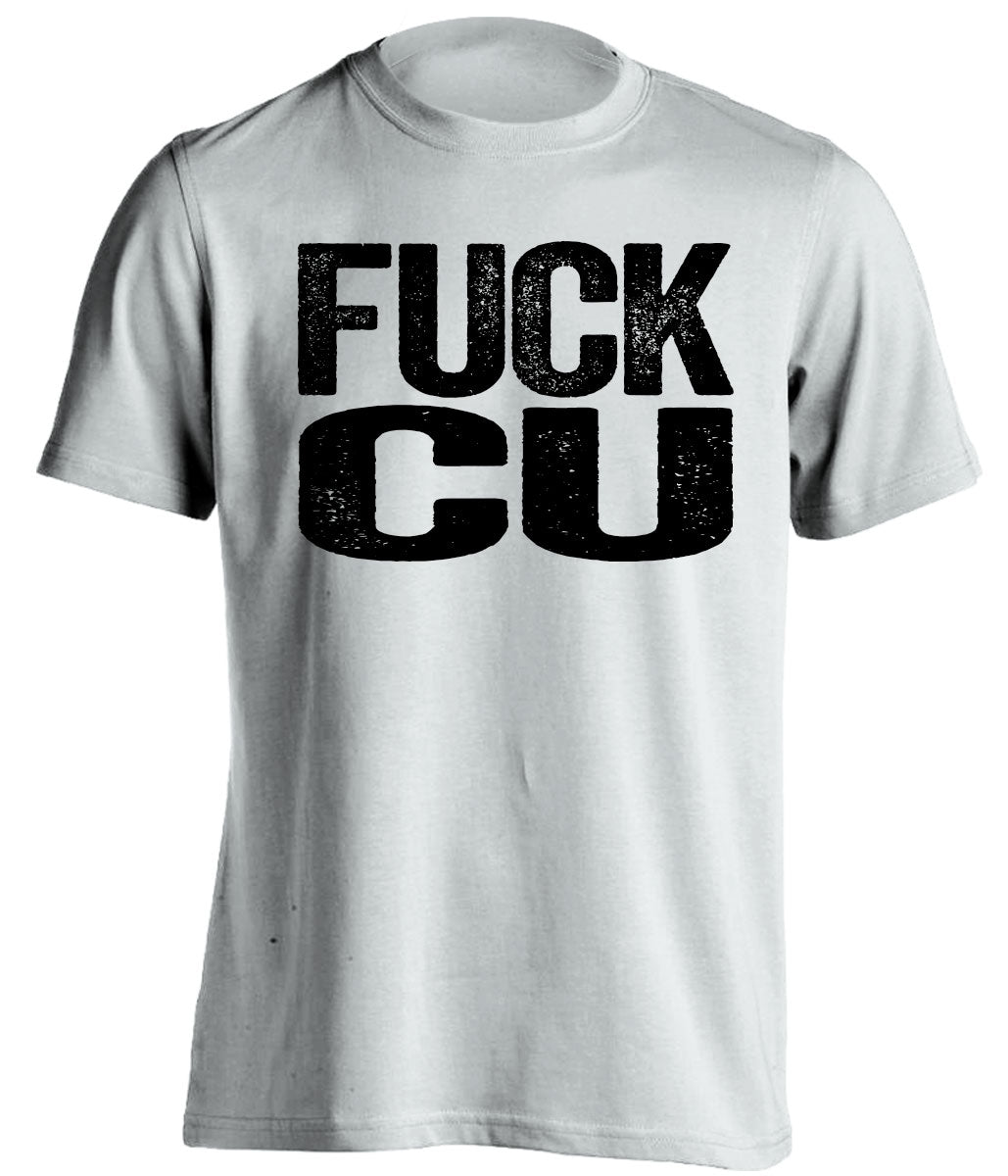 fuck cu colorado buffaloes protest white tshirt uncensored