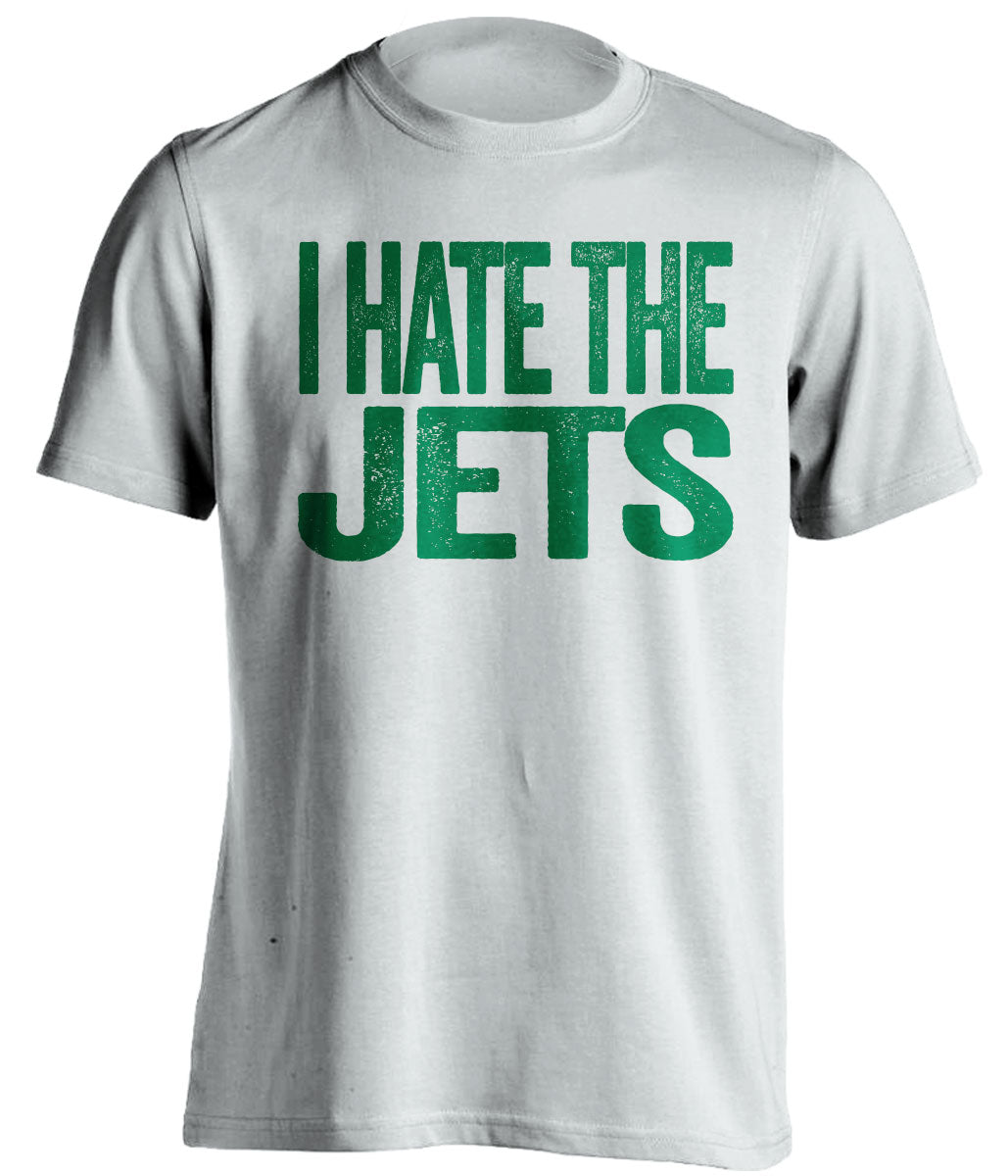 i hate the jets haters white tshirt new york jets self deprecating fan tee