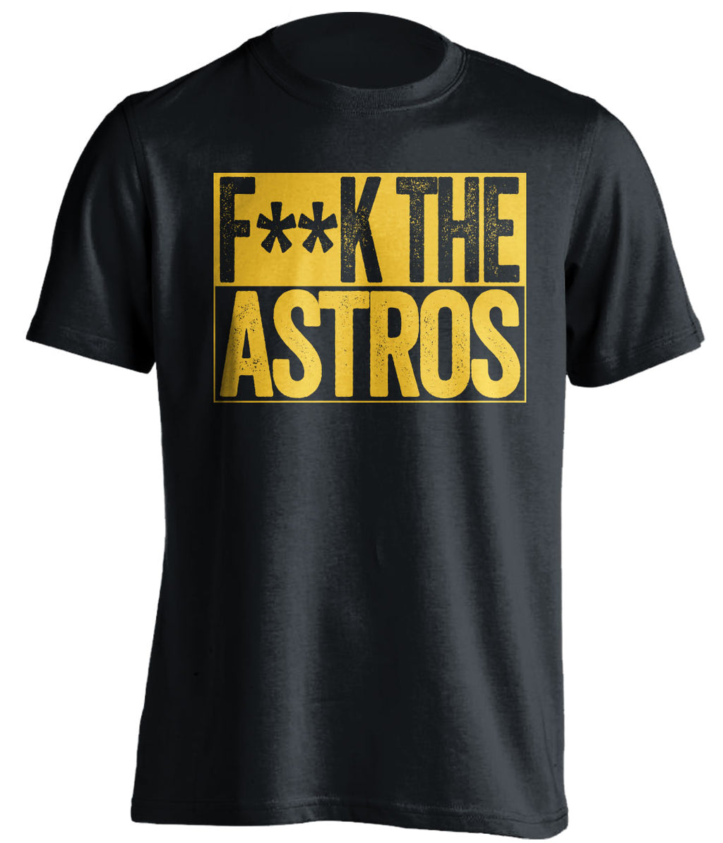 fuck the astros oakland athletics grey shirt censored