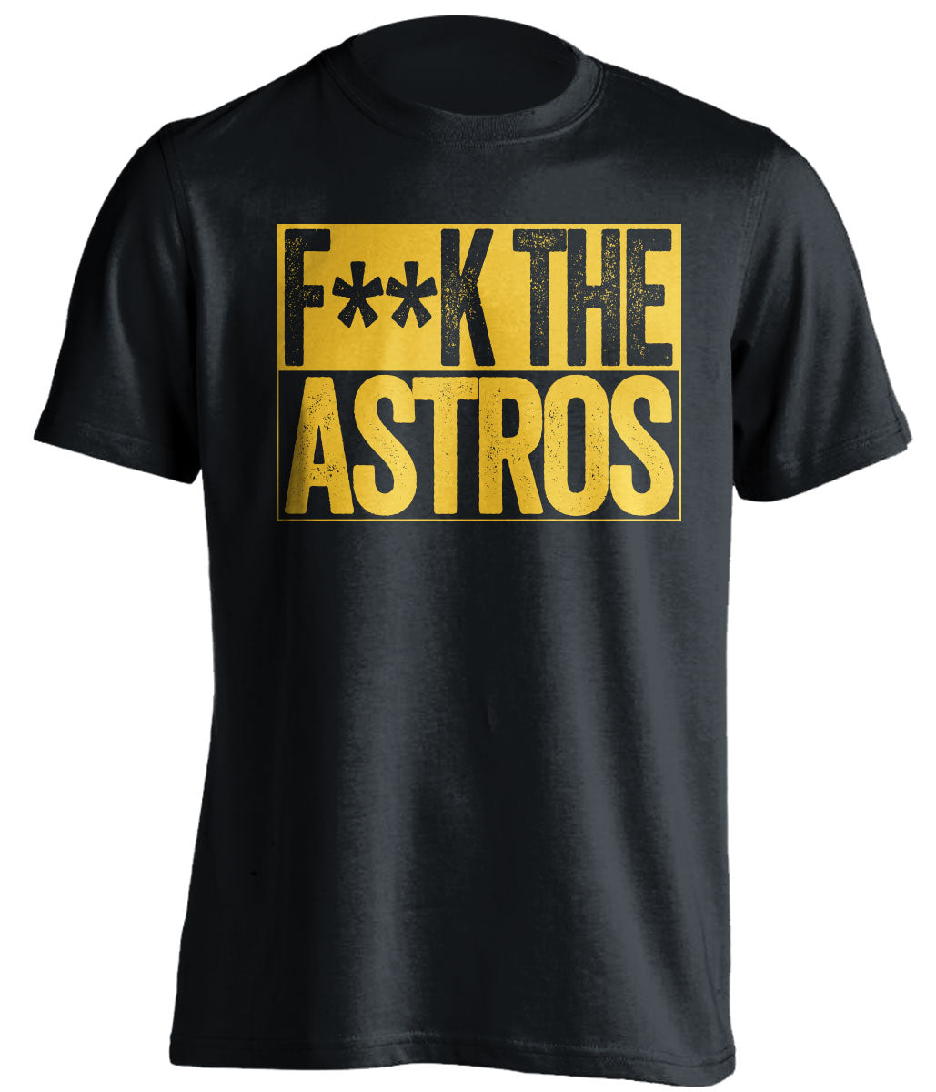 fuck the astros oakland athletics grey shirt censored