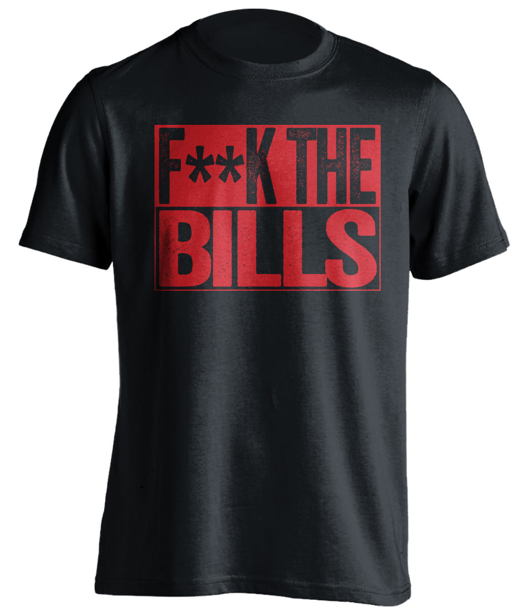 Fuck the Bills censored Haters black Tee for a New England Patriots Fan Shirt by Beef Shirts
