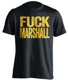fuck marshall herd uncensored black tshirt for wvu west virginia mountaineers fan rivalry game
